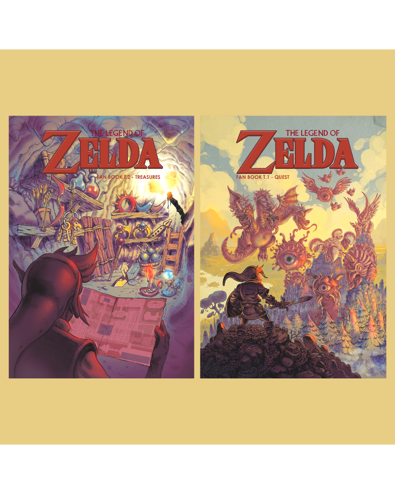 The legend of Zelda Fan Books Vol.1 and 2
