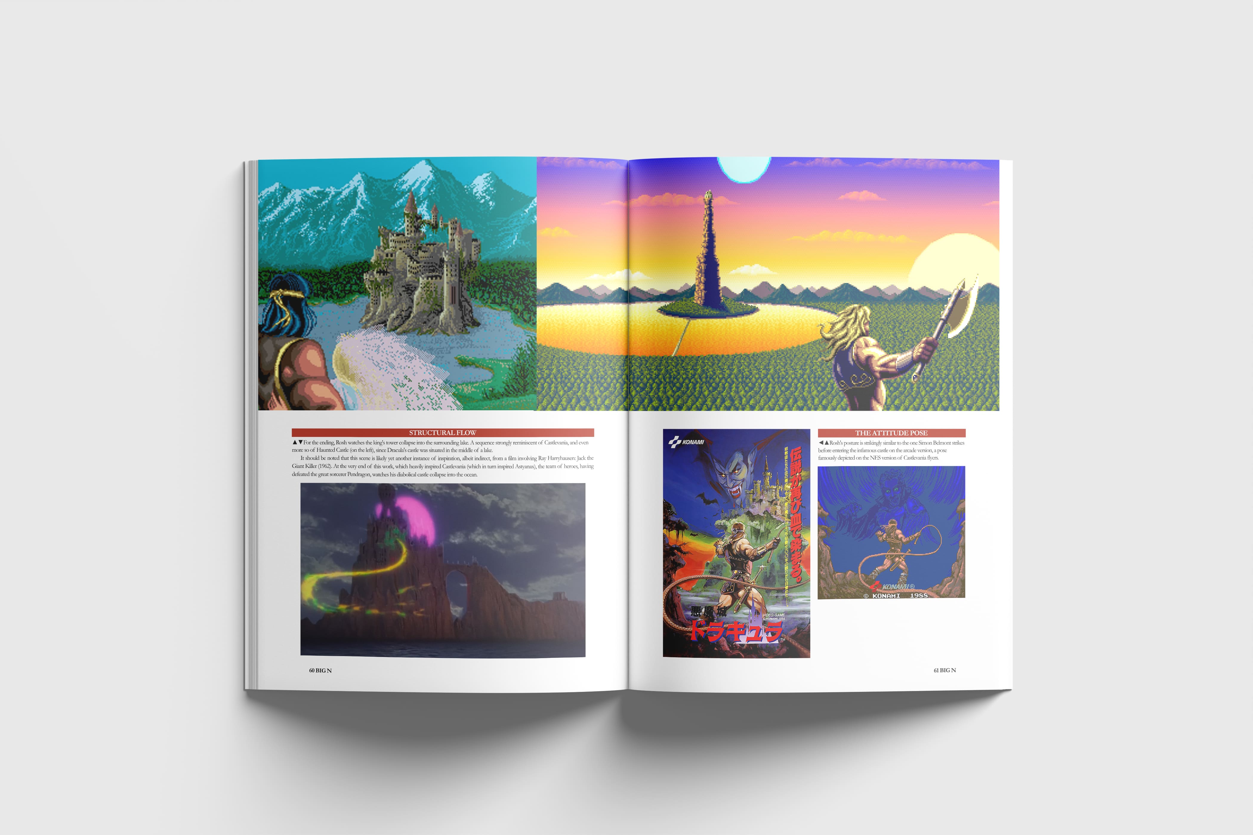 Big N Nintendo dedicated magazine Astyanax the lord of king Nes Famicom Sample page 2