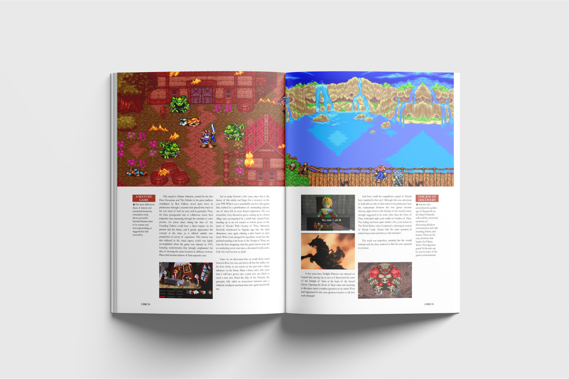 Big N nintendo dedicated magazine Eternal Hunters The Branford Legacy Snes Sample 2