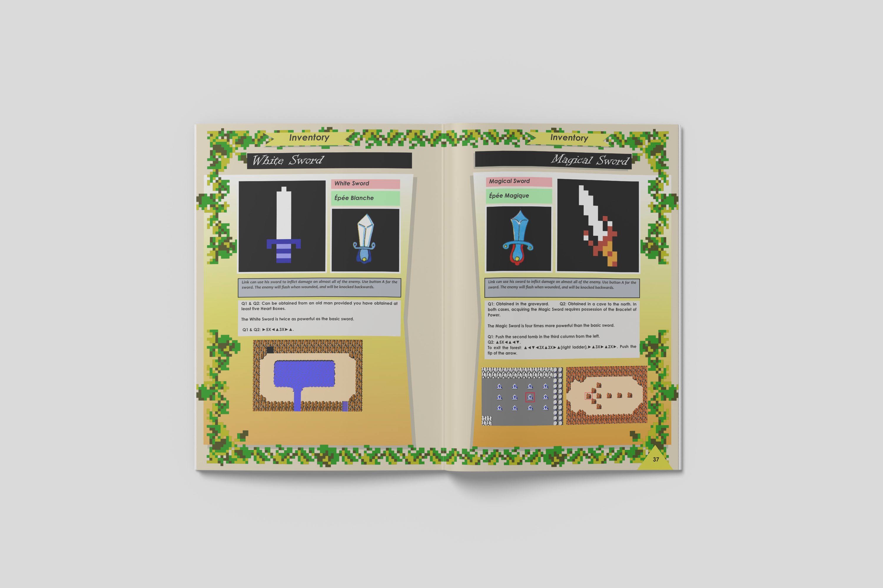 The Legend Of Zelda Nintendo Nes Fan Book Inventory